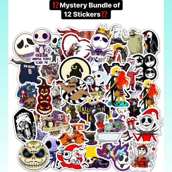 Disney Accessories - Nightmare Before Christmas Stickers - Mystery⁉️ Bundle!!! 12 stickers